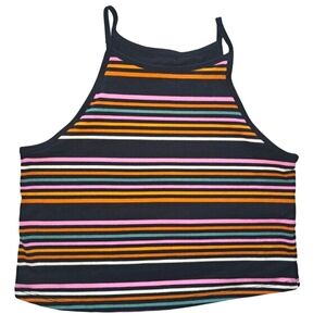 Torrid Foxy High Neck Crop Top Striped Plus Size 1